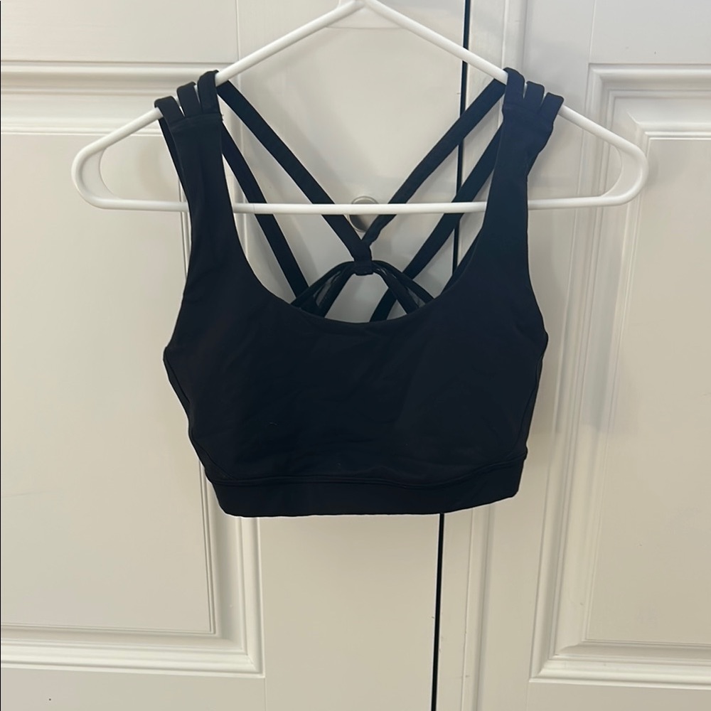 Lululemon Black Strappy Sports Bra